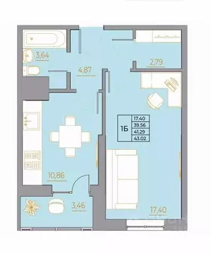 1-к кв. Ростовская область, Ростов-на-Дону Новый Горизонт жилой ...