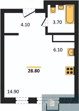 Студия Воронежская область, Воронеж бул. Содружества, 6 (28.8 м)
