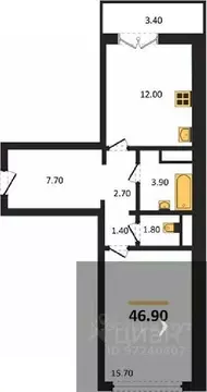 1-к кв. Воронежская область, Новоусманский район, пос. Отрадное ул. ...
