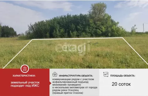 Участок в Белгородская область, Губкинский городской округ, с. Осколец ...