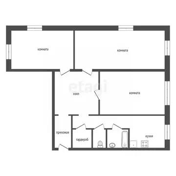 3-к кв. Красноярский край, Красноярск ул. 60 лет Октября, 169 (73.8 м)