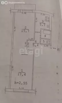 2-комнатная квартира: Лобаново, Советская улица, 5 (48.2 м)