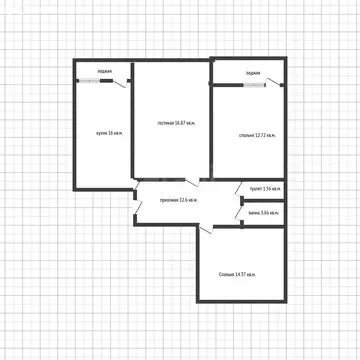 3-комнатная квартира: Краснодар, улица им. Героя Сарабеева В.И., 5к3 ...