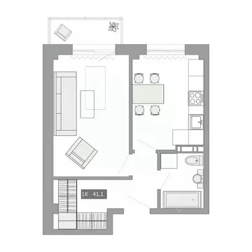 1-к кв. Приморский край, Артем ул. Острякова, 37Б (41.1 м)