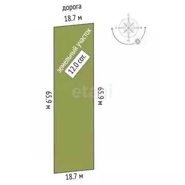 Участок в Ростовская область, Мясниковский район, Краснокрымское ...