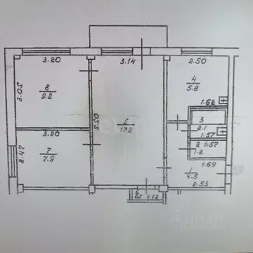 3-к кв. Кемеровская область, Юрга ул. Павлова, 16 (49.0 м)