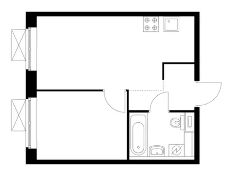 1-комнатная квартира: Москва, НАО, Филимонковский район, жилой ...