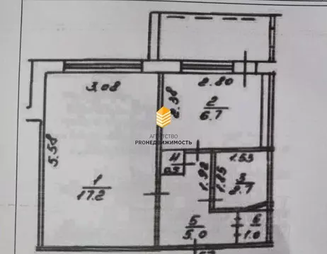 1-к кв. Башкортостан, Уфа Транспортная ул., 48/2 (33.1 м)