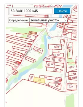 Участок в Нижегородская область, Нижний Новгород д. Подлесово, ул. ...