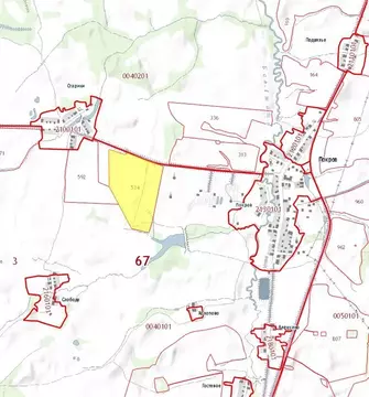 Участок в Смоленская область, Гагаринский район, Никольское с/пос, д. ...