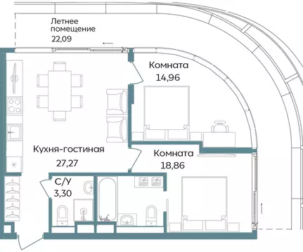 3-к кв. Крым, Саки ул. Морская (86.48 м)