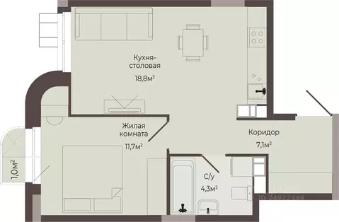 1-к кв. Нижегородская область, Нижний Новгород Соцгород жилрайон, 1-й ...
