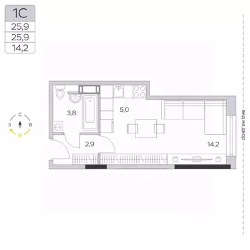 Студия Московская область, Мытищи городской округ, д. Пирогово ул. ...