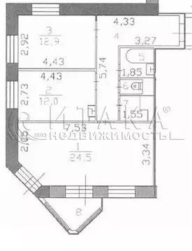 2-к кв. Ленинградская область, Подпорожский район, Никольское ...