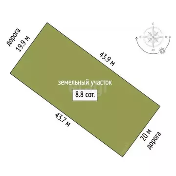 Участок в Костромская область, Костромской район, Самсоновское с/пос, ...