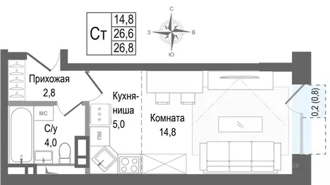 Студия Московская область, Королев Первомайский мкр, Киноквартал жилой ...