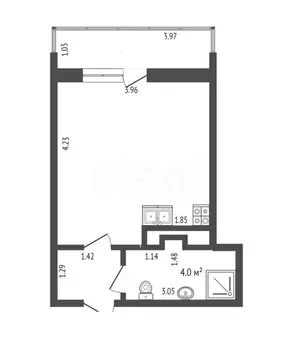 Квартира-студия: Анапа, Анапское шоссе, 24к2 (26 м)