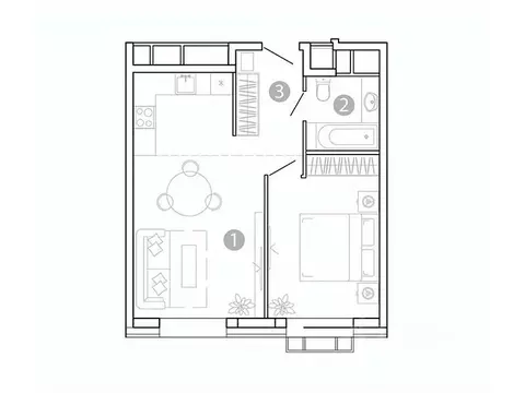 1-к кв. Забайкальский край, Чита 1-я Коллективная ул., 6 СТР (43.5 м)