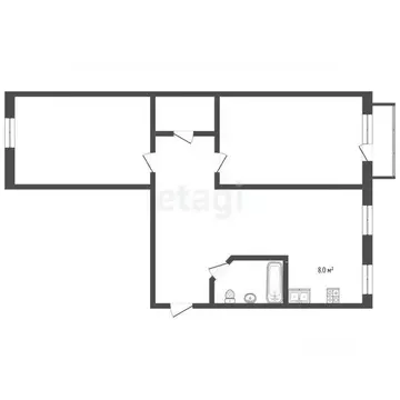 3-к кв. Владимирская область, Муром ул. Кирова, 30 (58.2 м)