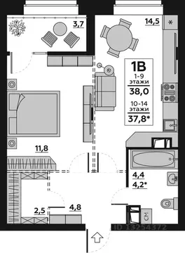 Свободной планировки кв. Волгоградская область, Волгоград Жилгородок ...