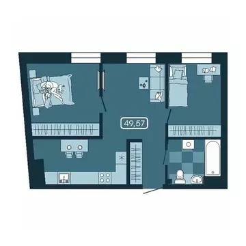 3-к кв. Приморский край, Владивосток ул. Борисенко (49.57 м)