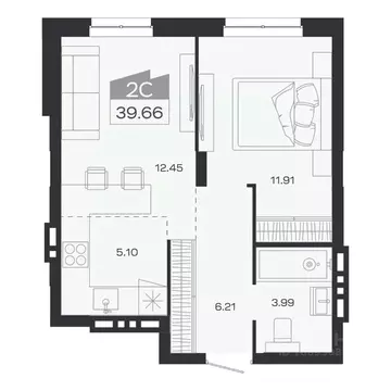 2-к кв. Новосибирская область, Новосибирский район, Краснообск рп ...