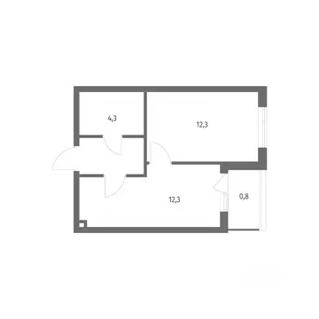 1-к кв. Калининградская область, Калининград пос. Лермонтовский, ул. ...