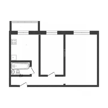 2-к кв. Костромская область, Кострома ул. Ленина, 160Вк1 (53.0 м)