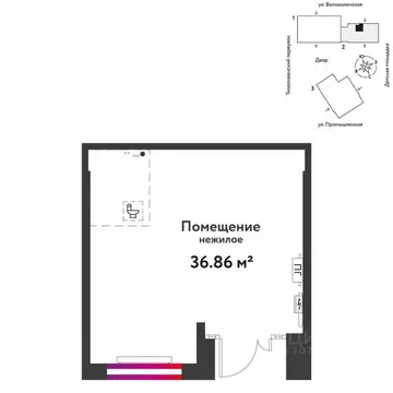Торговая площадь в Тюменская область, Тюмень ул. Мельникайте, 42к1 (37 ...