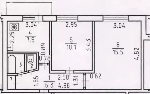 2-комнатная квартира: Ижевск, Пушкинская улица, 373 (43.6 м)