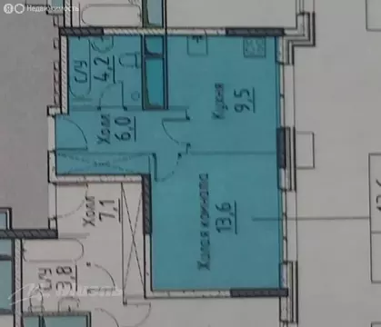 1-комнатная квартира: Люберцы, улица Гоголя, 3 (33.2 м)
