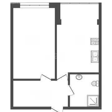 1-комнатная квартира: Анапа, Крестьянская улица, 27к4 (33.9 м)