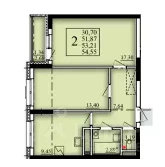 2-к кв. Башкортостан, Уфа Затон-Восточный жилрайон, Паруса жилой ...