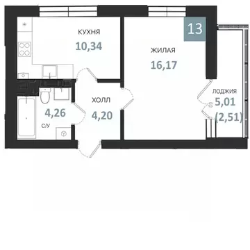 1-к кв. Калининградская область, Светлогорск Морская Нота жилой ...