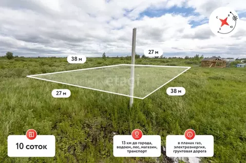 Участок в Тюменская область, Тюмень Садовое товарищество Липовый ...