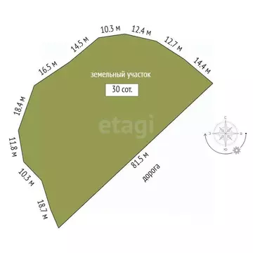 Участок в Тюменская область, Тюменский муниципальный округ, д. Зырянка ...