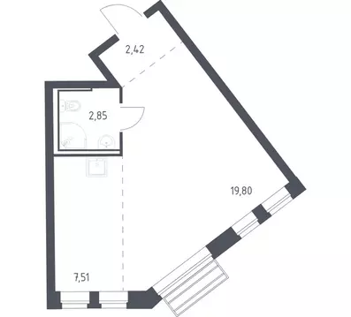Квартира-студия: село Лайково, микрорайон Город-Событие, ЖК Рублёвский ...