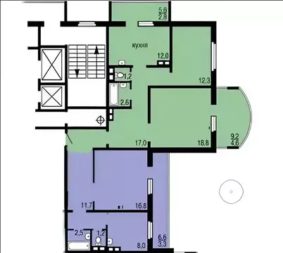4-к кв. Красноярский край, Красноярск ул. Толстого, 67А (104.2 м)