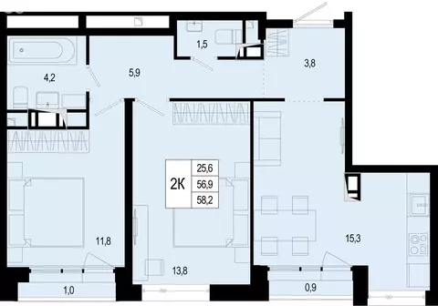 Квартира-студия: Московская область, городской округ Подольск, деревня ...