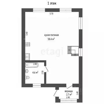 Дом в Тюменская область, Тюмень Надежда-3 СНТ, ул. Рощинская (78 м)