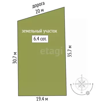 Участок в Крым, Симферополь ул. 13-я Коллективных Садов (6.37 сот.)