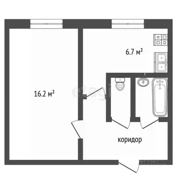 1-к кв. Владимирская область, Ковров Муромский проезд, 9 (30.4 м)