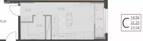 Квартира-студия: Волгоград, улица Степана Разина, 25/1 (24 м)