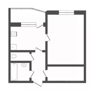 1-к кв. Тюменская область, Тюмень Широтная ул., 192 (43.0 м)