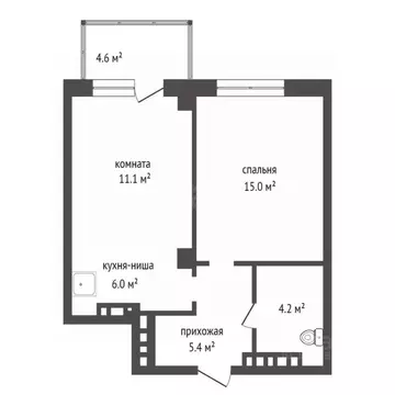 2-к кв. Красноярский край, Красноярск ул. Лесников, 41 (41.9 м)