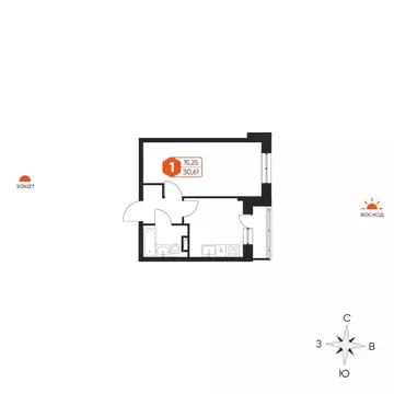 1-к кв. Тверская область, Конаковский муниципальный округ, Редкино пгт ...