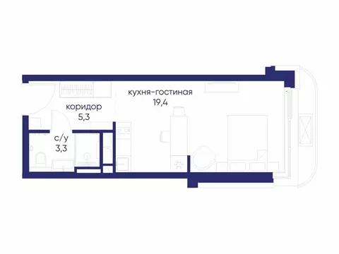 Квартира-студия: Москва, СЗАО, район Хорошёво-Мнёвники, посёлок ...