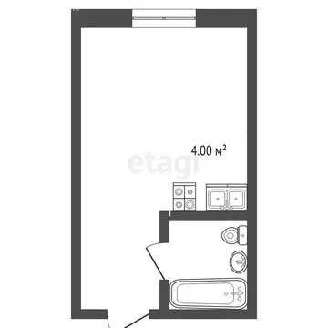 Квартира-студия: Анапа, улица Поликарпова, 2к8 (22 м)
