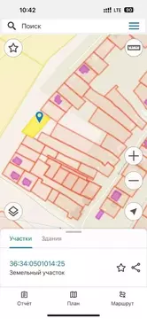 Участок в Воронежская область, Воронеж ул. Дачная, 64 (27.5 сот.)