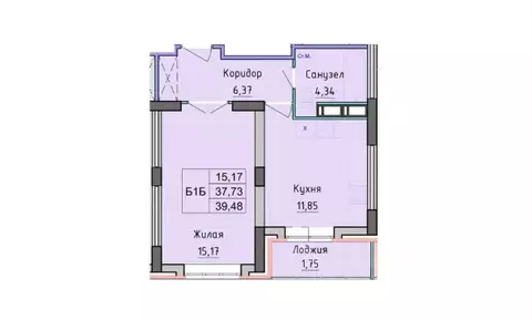 1-к кв. Ярославская область, Ярославль просп. Фрунзе, 56Д (39.48 м)